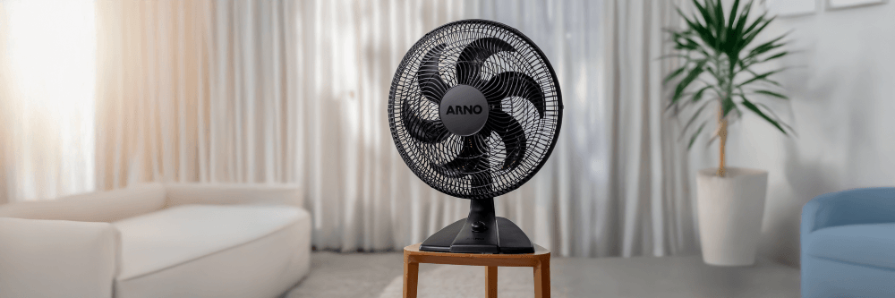 Ventilador de Mesa Arno Essential 40cm, 6 PÁS 140W VE2E