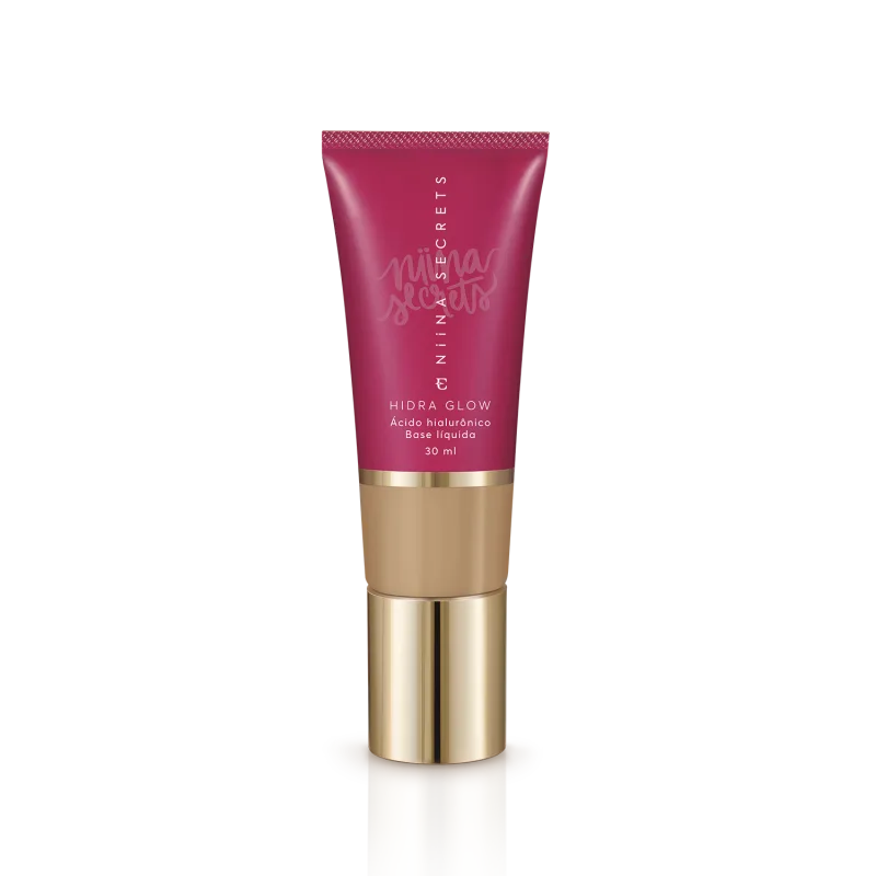 Kit Niina Glow - Pincel & Base Líquida Hidra Glow