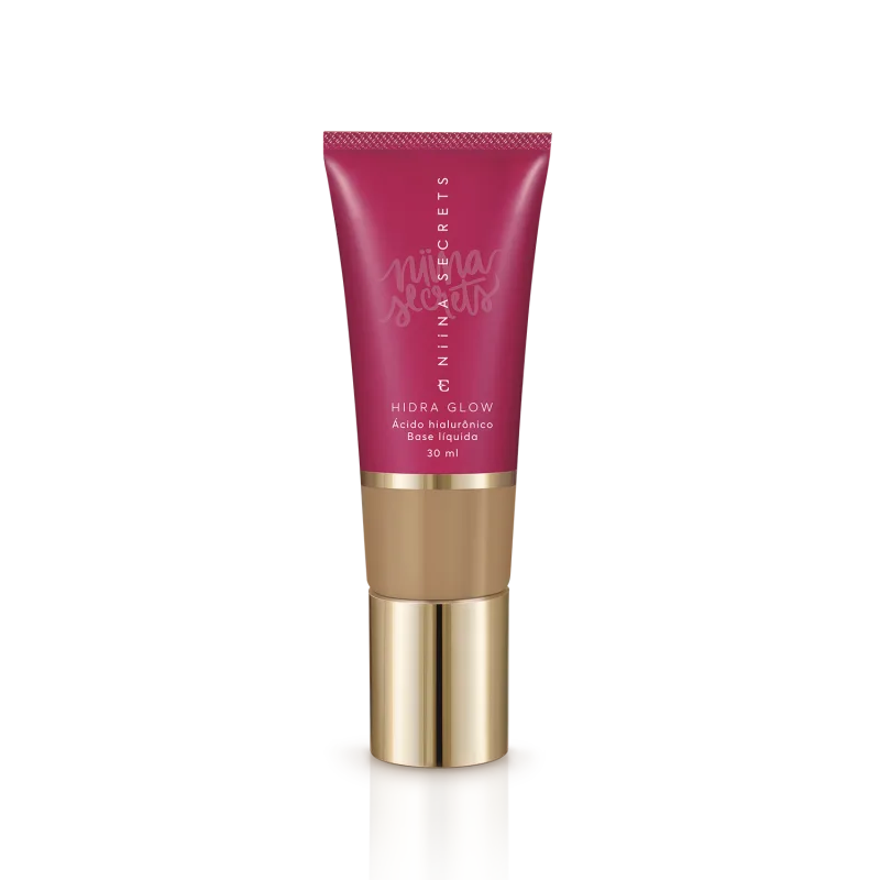Kit Niina Glow - Pincel & Base Líquida Hidra Glow