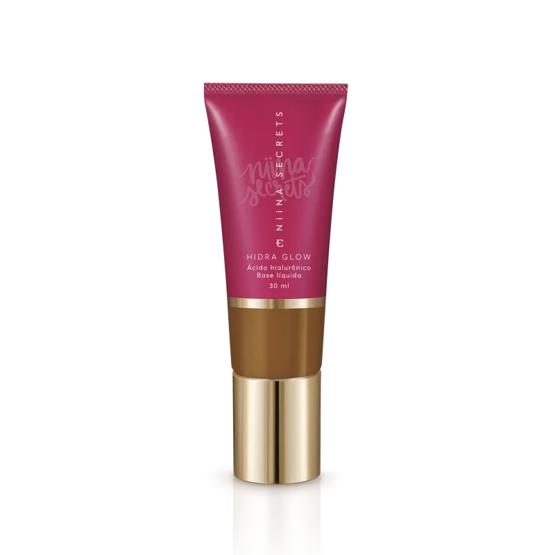 Kit Niina Glow - Pincel & Base Líquida Hidra Glow