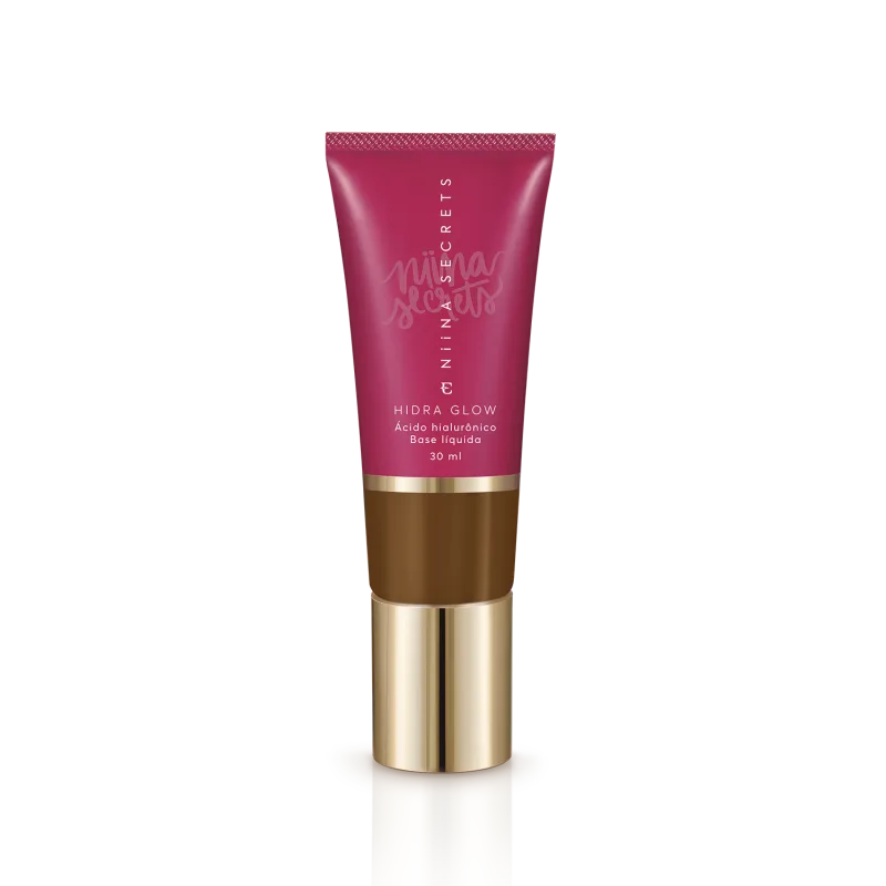 Kit Niina Glow - Pincel & Base Líquida Hidra Glow