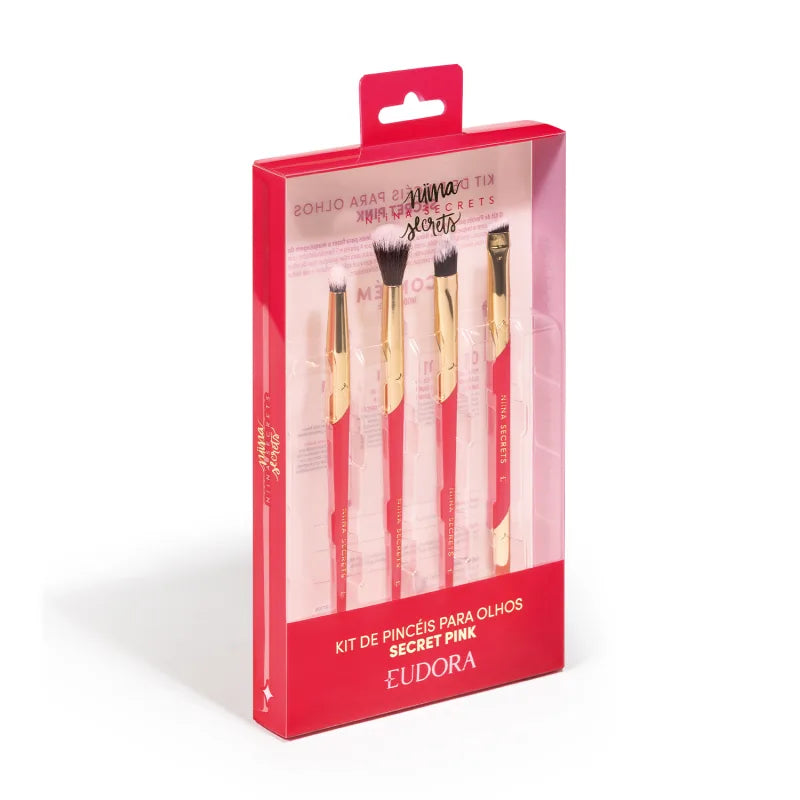 Kit Pincéis & Esponja Pink Blend