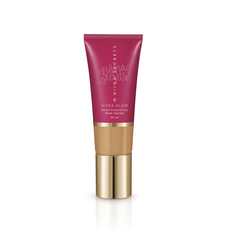 Kit Niina Glow - Pincel & Base Líquida Hidra Glow