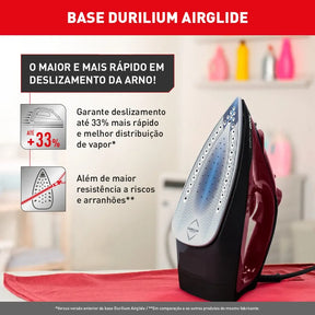 Ferro a Vapor Arno Ultragliss com Base Durilium Airglide FMV