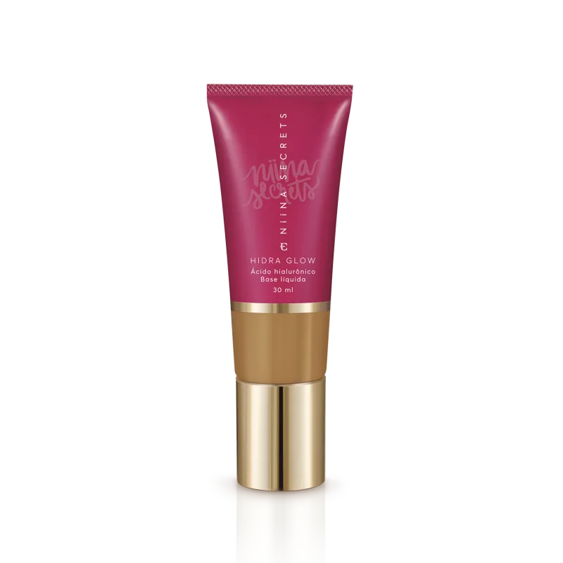 Kit Niina Glow - Pincel & Base Líquida Hidra Glow