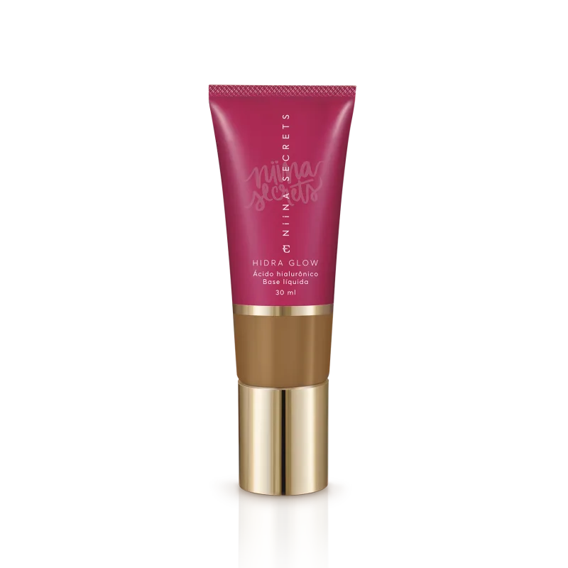 Kit Niina Glow - Pincel & Base Líquida Hidra Glow