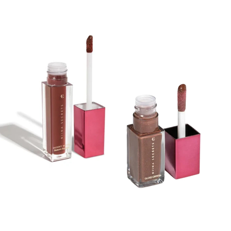 Kit Lip Glow - Batom Líquido & Gloss Crystal