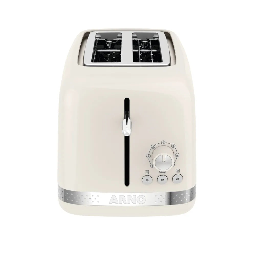 Torradeira Arno Linha Soleil Com 7 Níveis de Tostagem e Bandeja Removível Marfim STOA