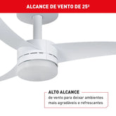Ventilador de Teto Arno Ultimate Bivolt Branco com 3 Pás e Controle Remoto VX13