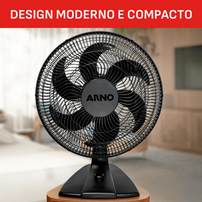 Ventilador de Mesa Arno Essential 40cm, 6 PÁS 140W VE2E