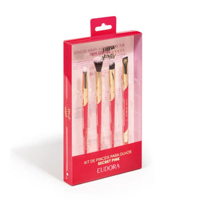 Kit Pincéis para Olhos Secret Pink Niina Secrets