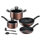 Jogo de Panelas 4 Peças Tefal Day By Day Bronze