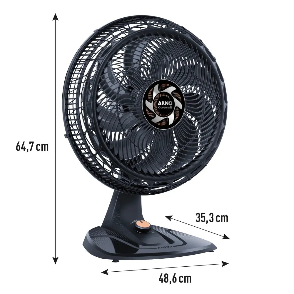 Ventilador de Mesa 40cm Arno X-TREME 9 4 Vel 160W VE94
