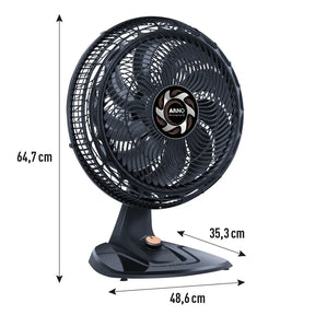 Ventilador de Mesa 40cm Arno X-TREME 9 4 Vel 160W VE94